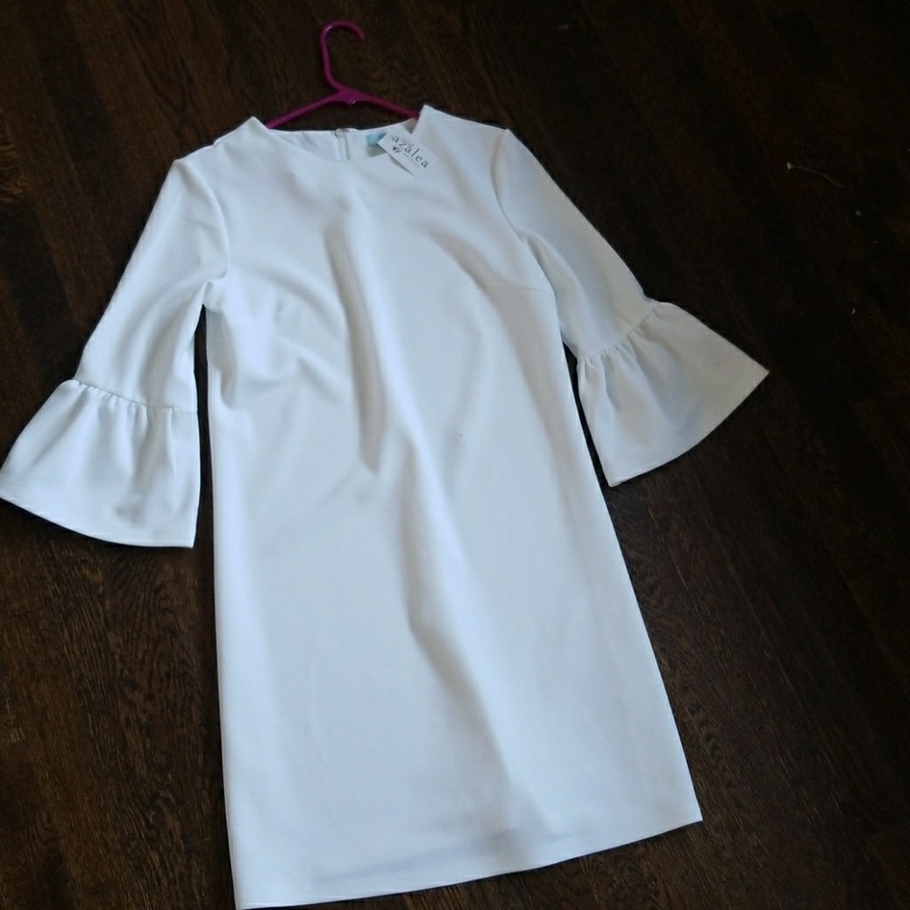 She and Sky white dress